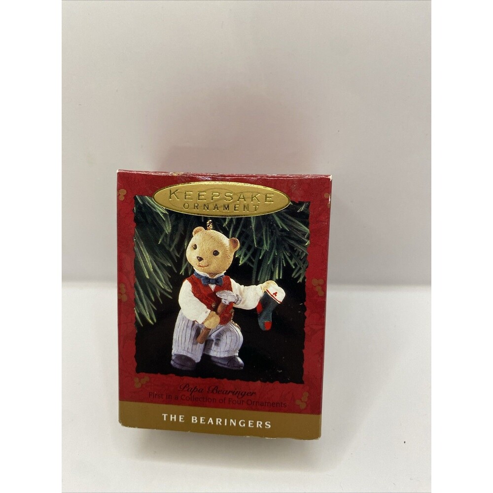 Hallmark Ornament Papa Bearinger Vintage 1993 Holiday Keepsake